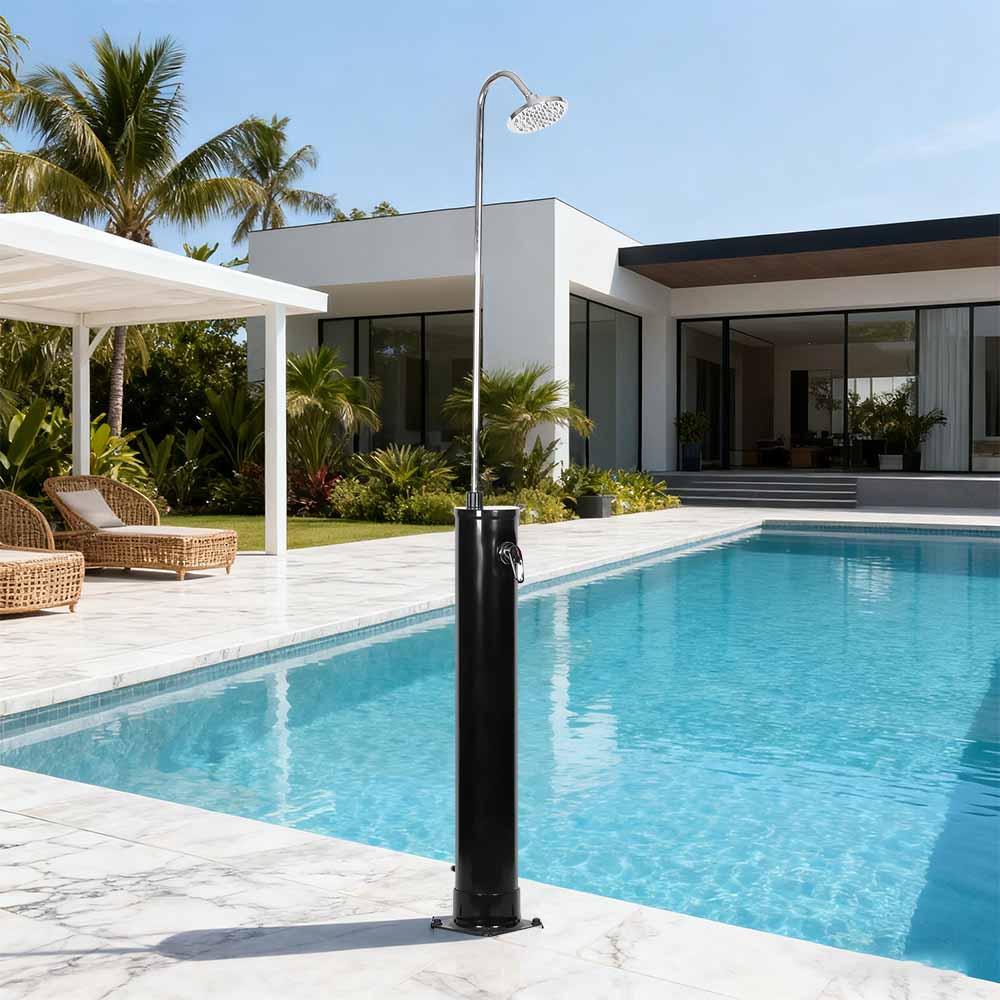 LY18L01-B 18L Badan Bulat Kolam Renang Taman Luar Ruangan Pancuran Tenaga Surya